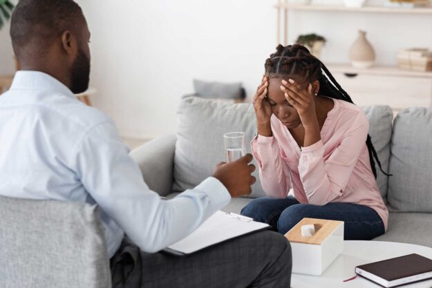 a woman is in a new jersey alcohol rehab